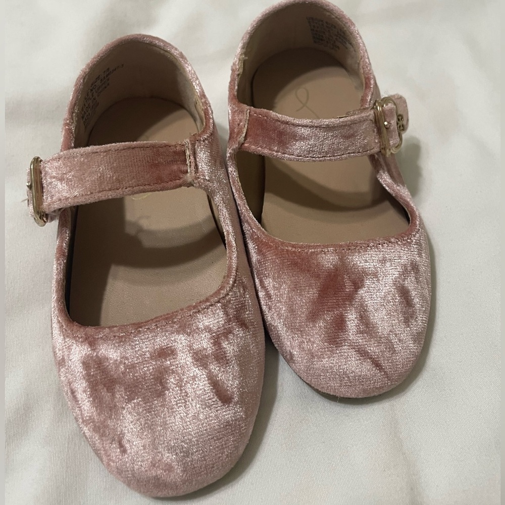 Sam Edelman Blush Velvet Mary Jane Shoes